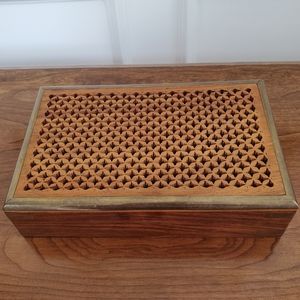Decorative Wooden Box (8" X 5" X 2")